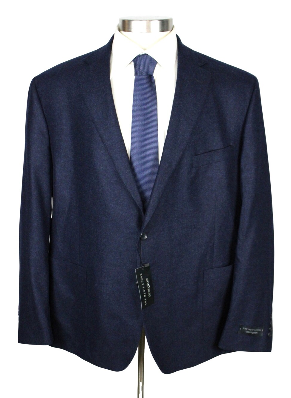 Mens Store Bloomingdales Sport Coat 50 R Navy Loro Piana Zelander Wool